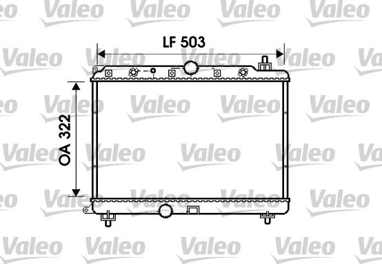 Valeo 734290 - Радіатор, охолодження двигуна autozip.com.ua