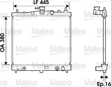 Valeo 734247 - Радіатор, охолодження двигуна autozip.com.ua