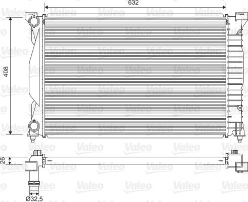 VALEO 734269 - Радіатор, охолодження двигуна autozip.com.ua