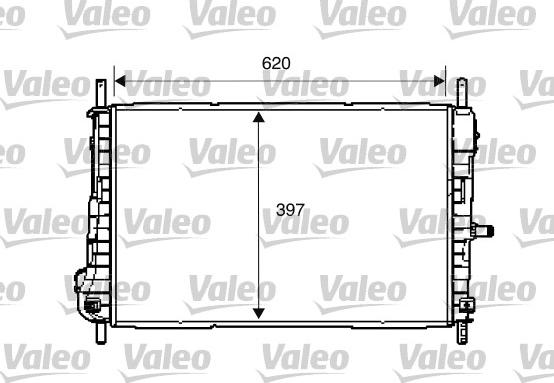 Valeo 734288 - Радіатор, охолодження двигуна autozip.com.ua