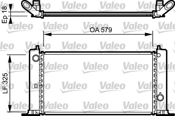 Valeo 734228 - Радіатор, охолодження двигуна autozip.com.ua