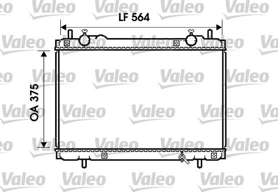 Valeo 734223 - Радіатор, охолодження двигуна autozip.com.ua