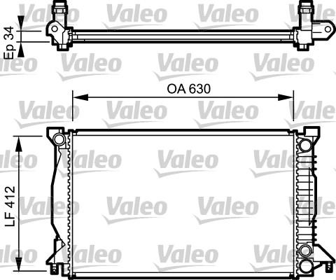 Valeo 734270 - Радіатор, охолодження двигуна autozip.com.ua