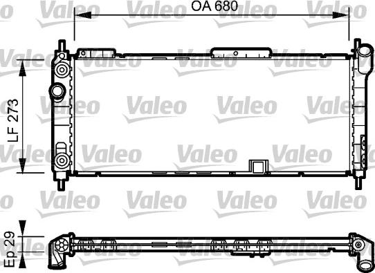 Valeo 734271 - Радіатор, охолодження двигуна autozip.com.ua