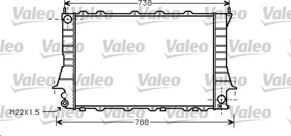 Valeo 734751 - Радіатор, охолодження двигуна autozip.com.ua