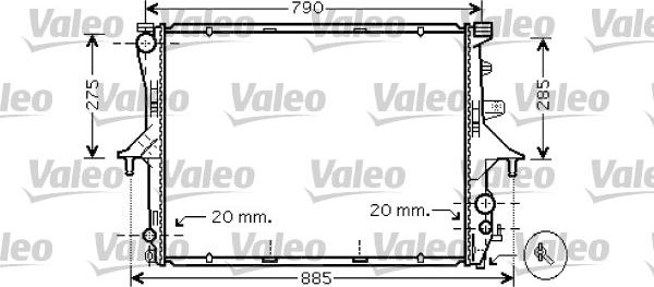 Valeo 734739 - Радіатор, охолодження двигуна autozip.com.ua