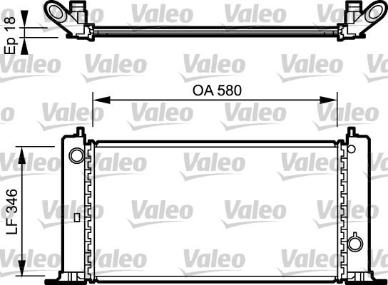 Valeo 734770 - Радіатор, охолодження двигуна autozip.com.ua