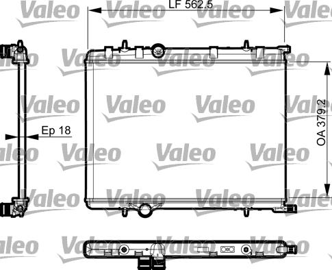 Valeo 735496 - Радіатор, охолодження двигуна autozip.com.ua