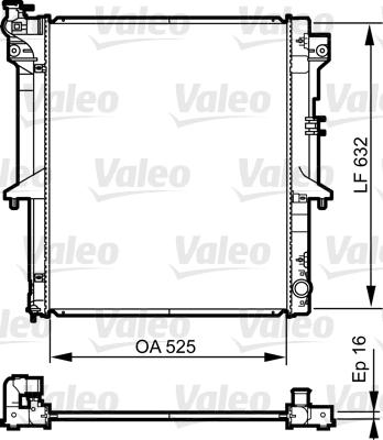 Valeo 735441 - Радіатор, охолодження двигуна autozip.com.ua