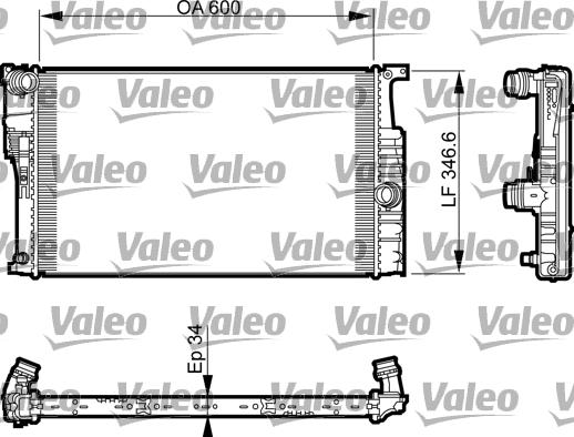 Valeo 735464 - Радіатор, охолодження двигуна autozip.com.ua