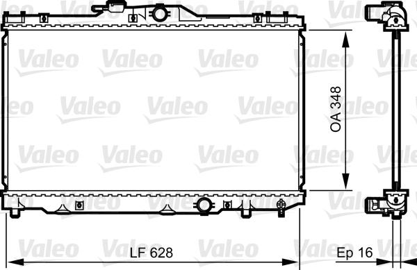 Valeo 735415 - Радіатор, охолодження двигуна autozip.com.ua