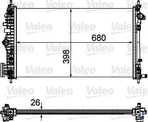 Valeo 735487 - Радіатор, охолодження двигуна autozip.com.ua