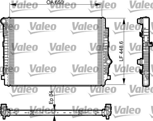 Valeo 735549 - Радіатор, охолодження двигуна autozip.com.ua