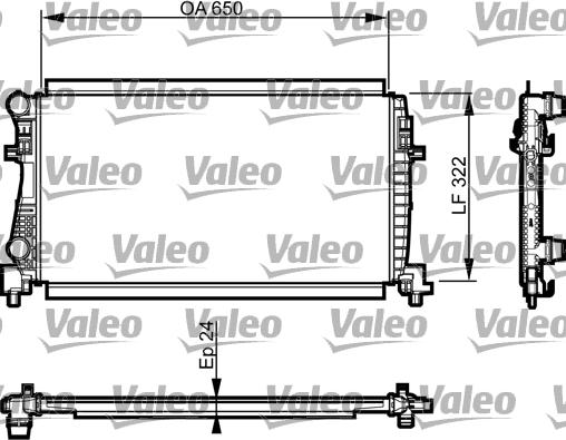 Valeo 735557 - Радіатор, охолодження двигуна autozip.com.ua