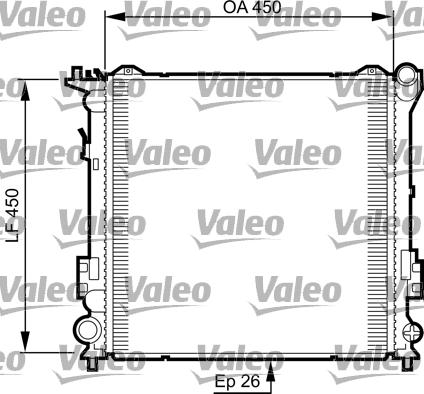 Valeo 735504 - Радіатор, охолодження двигуна autozip.com.ua