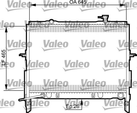 Valeo 735505 - Радіатор, охолодження двигуна autozip.com.ua
