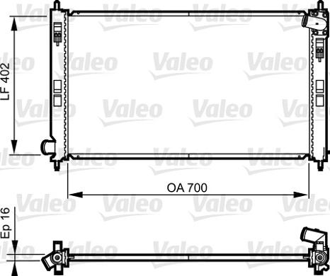 Valeo 735575 - Радіатор, охолодження двигуна autozip.com.ua