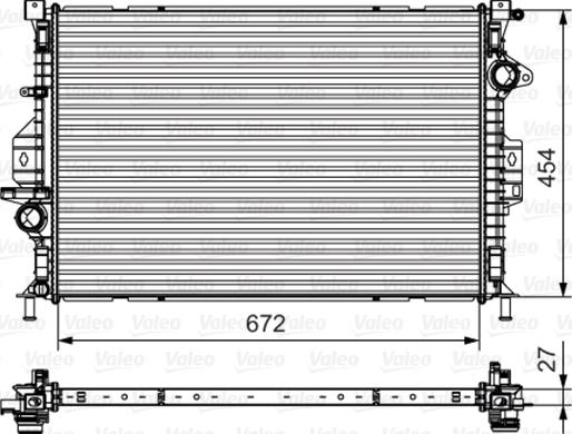 Valeo 735602 - Радіатор, охолодження двигуна autozip.com.ua