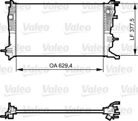 Valeo 735607 - Радіатор, охолодження двигуна autozip.com.ua