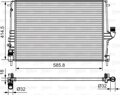 Valeo 735635 - Радіатор, охолодження двигуна autozip.com.ua