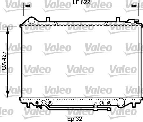 Valeo 735095 - Радіатор, охолодження двигуна autozip.com.ua