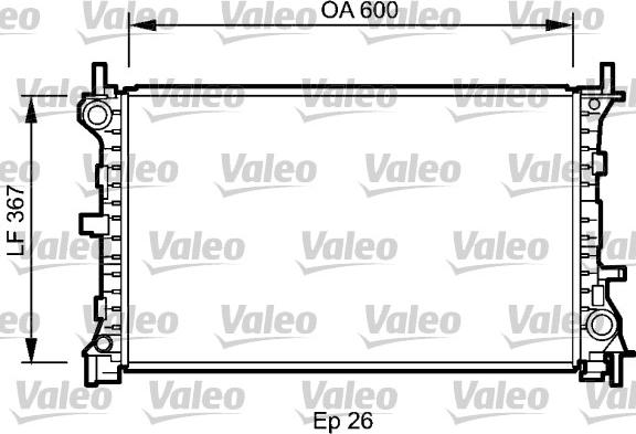 Valeo 735046 - Радіатор, охолодження двигуна autozip.com.ua