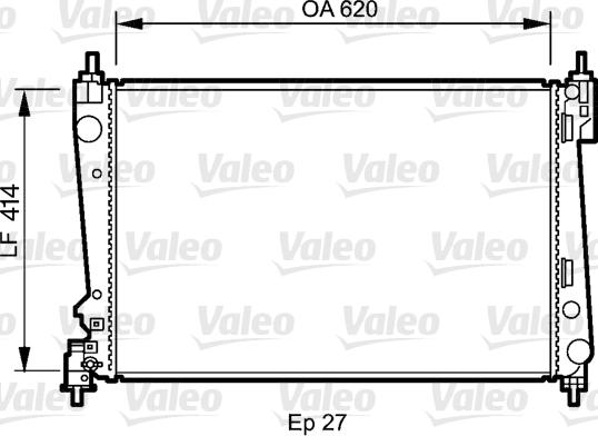 Valeo 735041 - Радіатор, охолодження двигуна autozip.com.ua