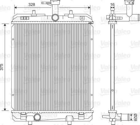 Valeo 735069 - Радіатор, охолодження двигуна autozip.com.ua