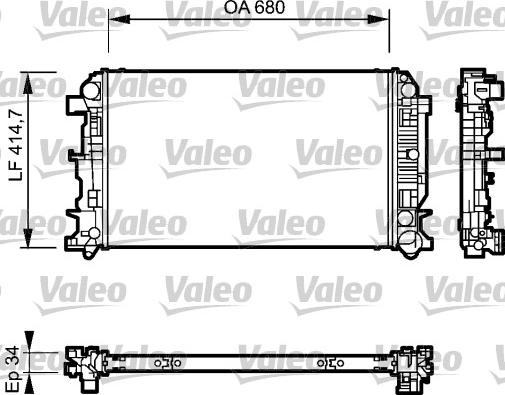 Valeo 735089 - Радіатор, охолодження двигуна autozip.com.ua