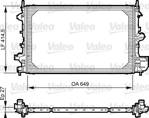 Valeo 735085 - Радіатор, охолодження двигуна autozip.com.ua