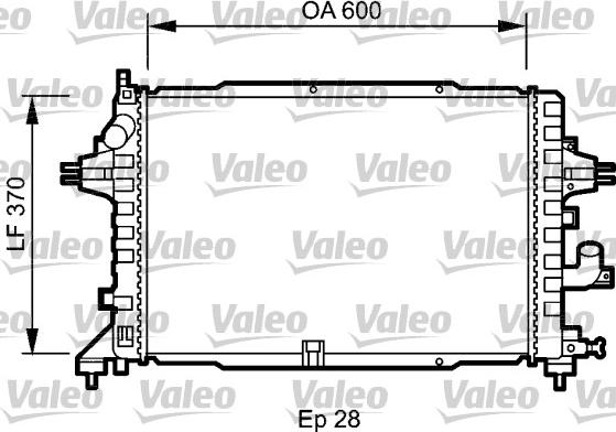 Valeo 735080 - Радіатор, охолодження двигуна autozip.com.ua