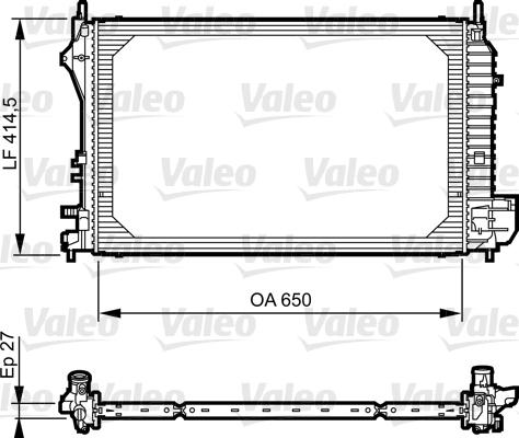 Valeo 735083 - Радіатор, охолодження двигуна autozip.com.ua