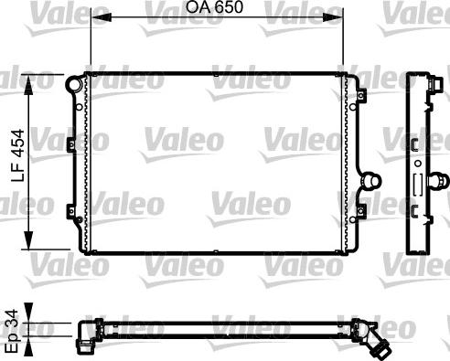 Valeo 735087 - Радіатор, охолодження двигуна autozip.com.ua