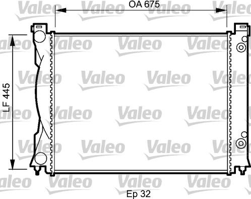 Valeo 735026 - Радіатор, охолодження двигуна autozip.com.ua