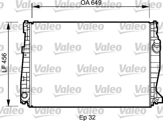 Valeo 735021 - Радіатор, охолодження двигуна autozip.com.ua