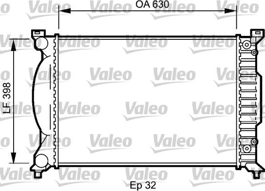 VALEO 735023 - Радіатор, охолодження двигуна autozip.com.ua