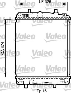 Valeo 735070 - Радіатор, охолодження двигуна autozip.com.ua