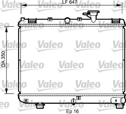 Valeo 735078 - Радіатор, охолодження двигуна autozip.com.ua