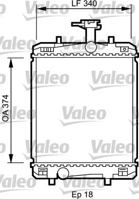 Valeo 735072 - Радіатор, охолодження двигуна autozip.com.ua