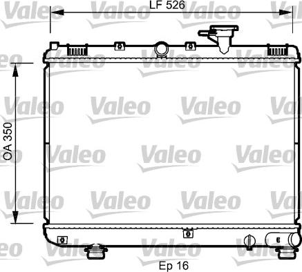 Valeo 735077 - Радіатор, охолодження двигуна autozip.com.ua