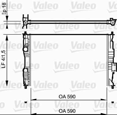 Valeo 735118 - Радіатор, охолодження двигуна autozip.com.ua