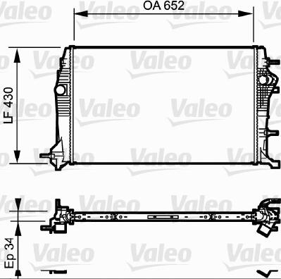 Valeo 735181 - Радіатор, охолодження двигуна autozip.com.ua