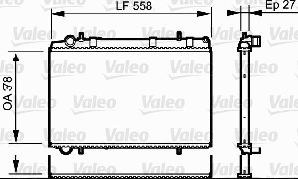 Valeo 735136 - Радіатор, охолодження двигуна autozip.com.ua