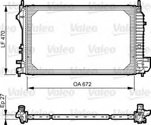 Valeo 735131 - Радіатор, охолодження двигуна autozip.com.ua