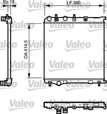 Valeo 735125 - Радіатор, охолодження двигуна autozip.com.ua