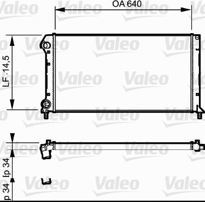 Valeo 735171 - Радіатор, охолодження двигуна autozip.com.ua