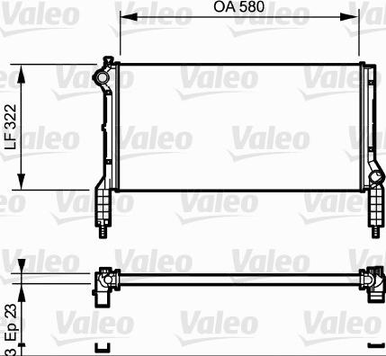 Valeo 735172 - Радіатор, охолодження двигуна autozip.com.ua