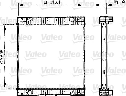 Valeo 735303 - Радіатор, охолодження двигуна autozip.com.ua