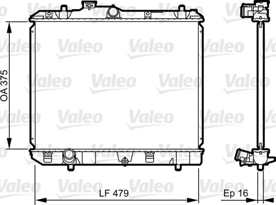 Valeo 735383 - Радіатор, охолодження двигуна autozip.com.ua