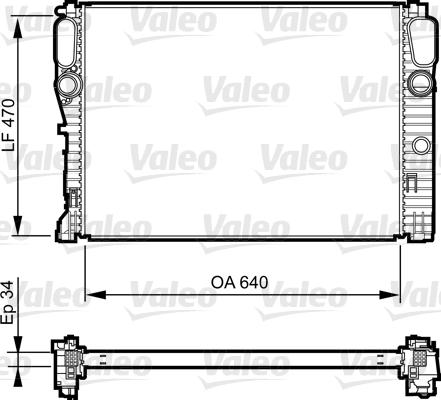 Valeo 735382 - Радіатор, охолодження двигуна autozip.com.ua